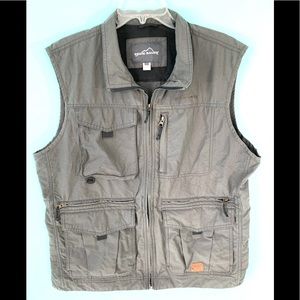 Eddie Bauer Gray Fishing Vest L2000